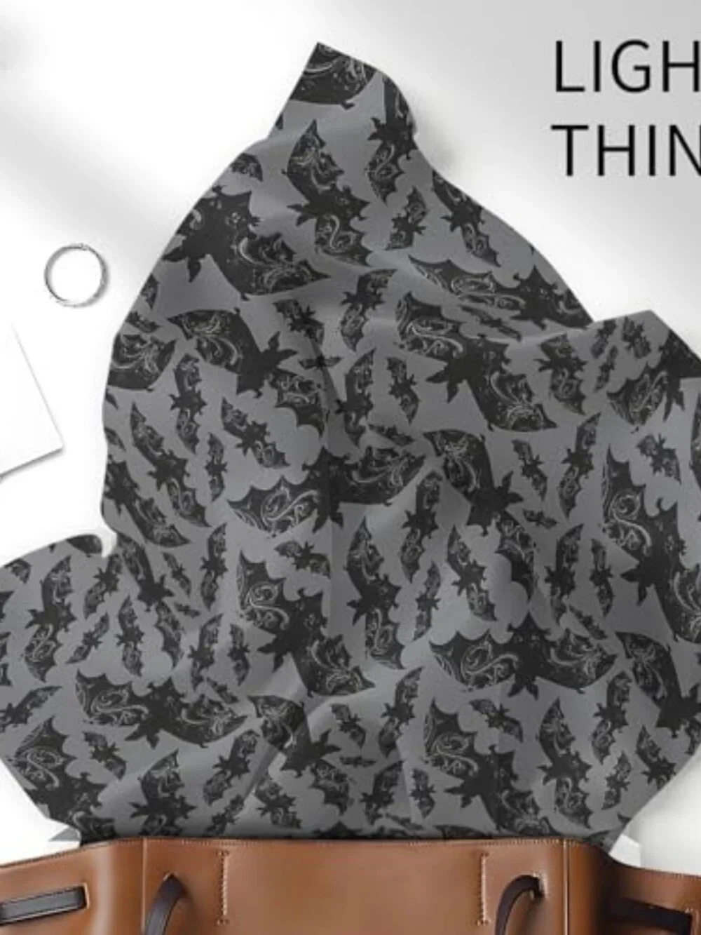Satin Feel Square Scarf for Women 27.5